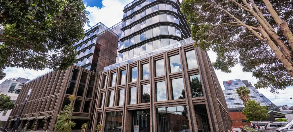 A contemporary commercial building in Cremorne, inner-city Melbourne, Victoria.