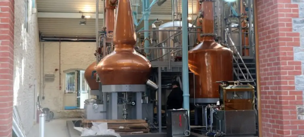 The restored Grade II listed Penderyn Distillery building at Hafod Morfa Copperworks, Swansea.