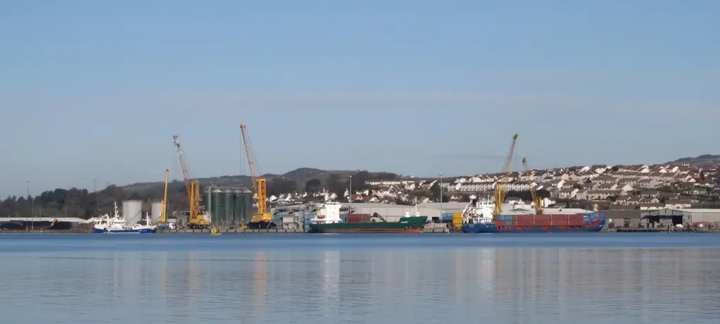 The new Point of Entry facility at Warrenpoint Harbour on Carlingford Lough, County Down, Northern Ireland.