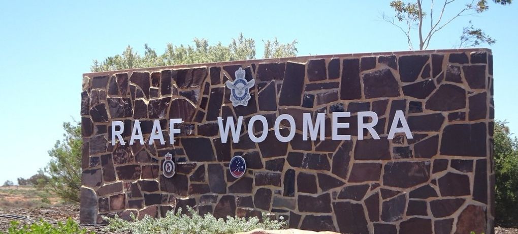 RAAF Base Woomera facilities in the Woomera Prohibited Area, South Australia.