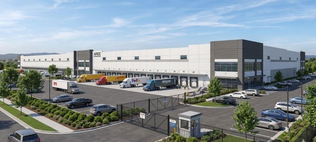 The new warehouse and office units at Erdington Business Park, Birmingham, United Kingdom.