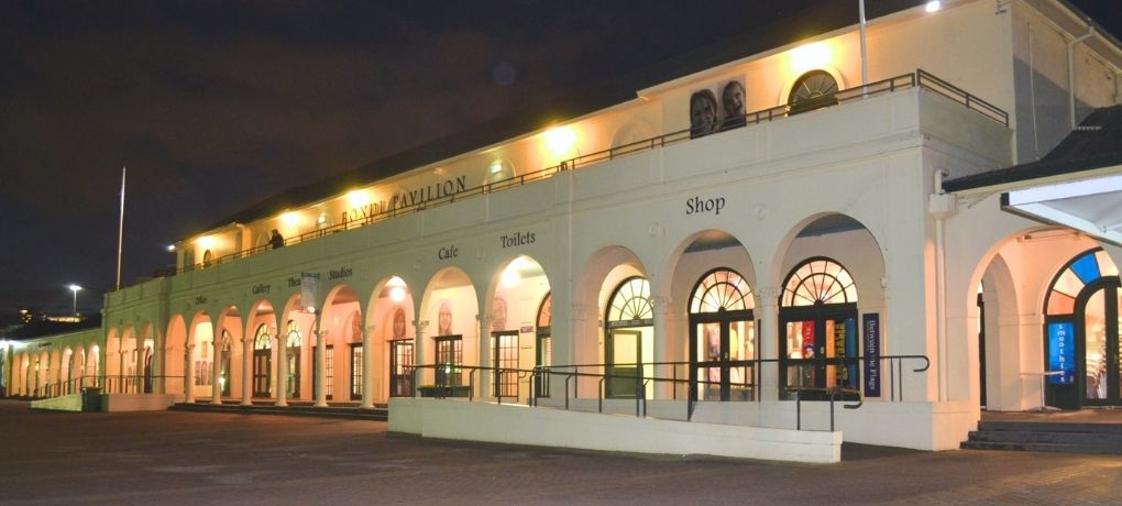 The heritage Bondi Pavilion building on the beachfront at Bondi Beach, New South Wales.