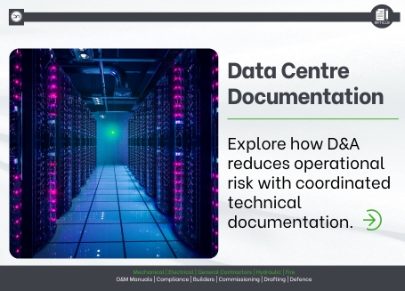 Coordinated mechanical, electrical, and plumbing MEP documentation for data centre facility handover and preventative maintenance management by Dewick & Associates