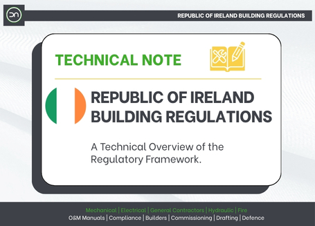 Republic of Ireland Building Regulations guide showing construction compliance, BCAR and technical documentation requirements for Irish building projects.