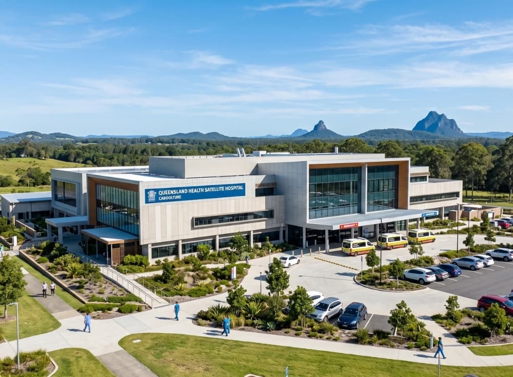 Caboolture Hospital Main Building Queensland Health construction documentation project by Dewick & Associates.